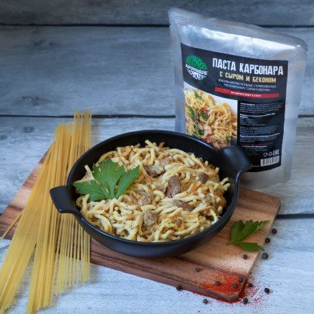 Паста Карбонара с сыром и беконом "Кронидов" 300 гр.